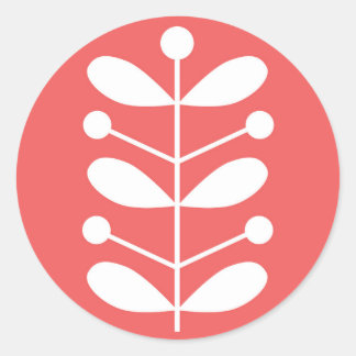 Vita stommar runt klistermärke