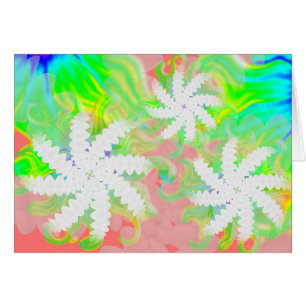 Vita stortet Spin Flower Dentist Orthodontist Card Hälsningskort