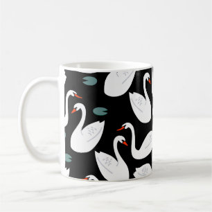 Vita Svanar Sjö utan sjölösa Tapet Kaffemugg