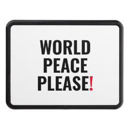 Vita, svarta, inga krigsprotester dragkroksskydd