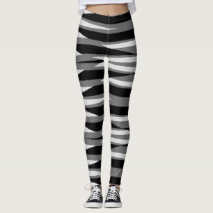 Vita svarta klassiska "Ratti_Kreativ_Arts" Leggings