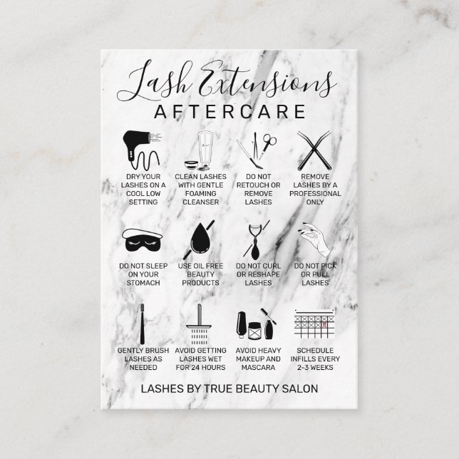 Vita, svarta, ljusa, utökade efterbehandlingsikon visitkort (Framsida)