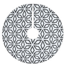 Vita Svarta och Silver Geometric mönster