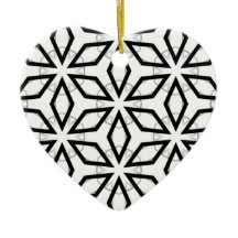 Vita Svarta och Silver Geometric mönster