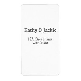 Vita svarta paret namn adress stad enkel fraktsedel