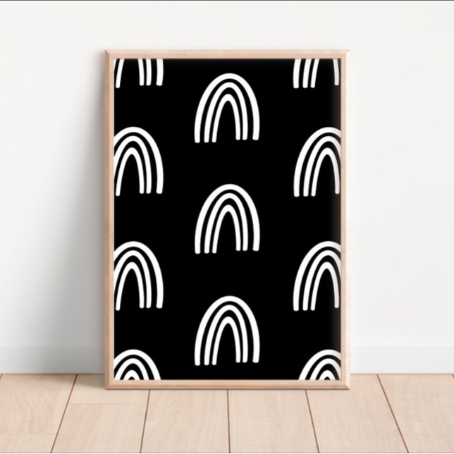 Vita/svarta regnbågar, Poster av neurseri Decor (Skapare uppladdad)