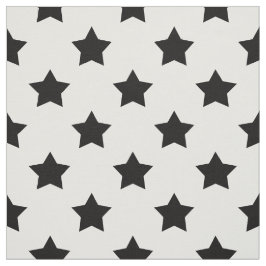 Vita svarta stjärnor Mönster dekorativ textil