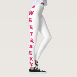 Vita svets&sexiga ben leggings