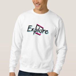 Vita sweatshirts lång ärmad tröja