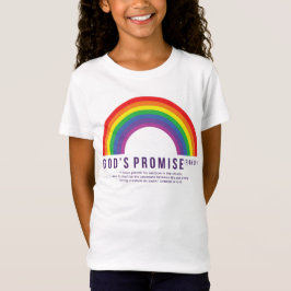 Vita T-Shirt Rainbow Guds löfte