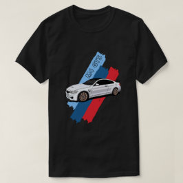 Vita tävlingsdjur prestationsracingränder t shirt