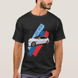 Vita tävlingsdjur prestationsracingränder t shirt