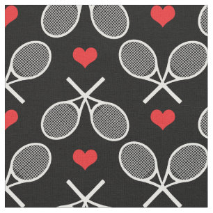 Vita tennisracketar med hjärt-anpassningsbar, bak tyg