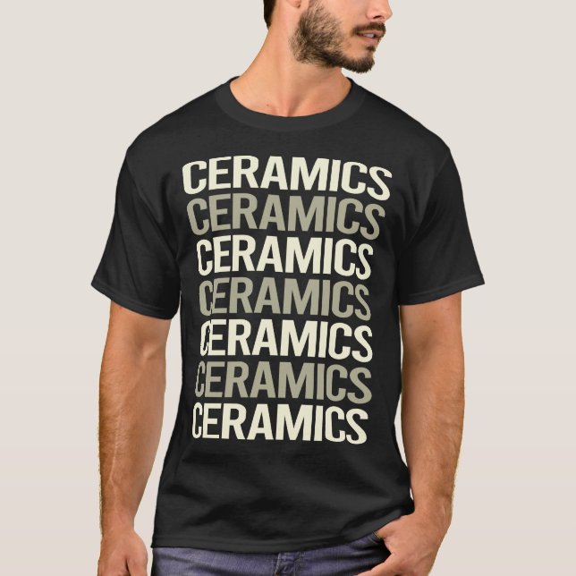 Vita textkeramik t shirt (Framsida)
