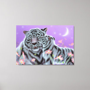 Vita Tigers Canvastryck