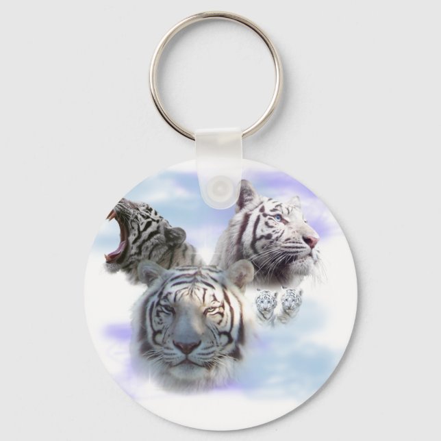 Vita Tigers Nyckelring (Framsida)