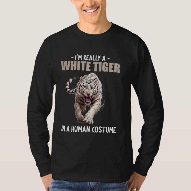 Vita Tigers White Tiger T Shirt (Framsida)