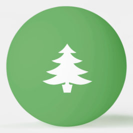 Vita Träd-formen Gräs i Grönt Pingisboll