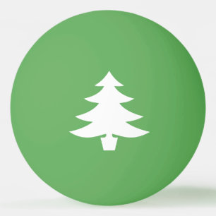 Vita Träd-formen Gräs i Grönt Pingisboll