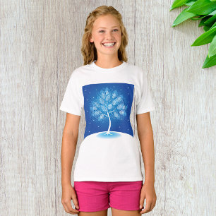 Vita Träd i Snö T Shirt