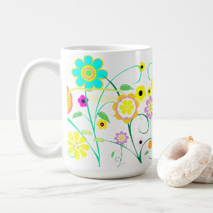 Vita trädgården kaffemugg