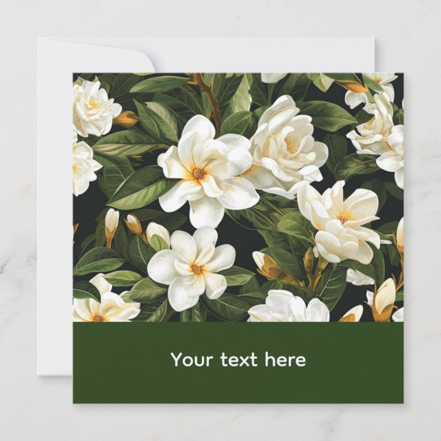 Vita Trädgårdsblommor av Gardenia (Framsida)