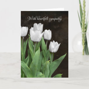 Vita tulips Sympati Kort