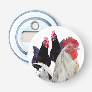 "Vita Tupp och hans svarta höns" Flasköppnare