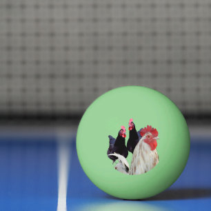 "Vita Tupp och hans svarta höns" Pingisboll