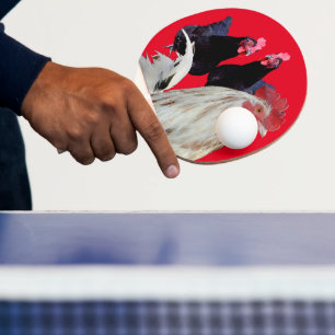 "Vita Tupp och hans svarta höns" Pingisracket