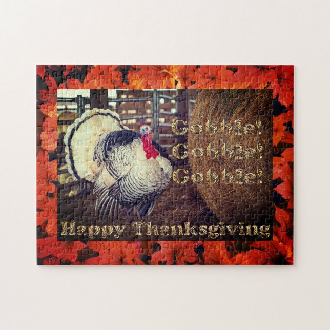 Vita Turkiet för Thanksgiving, Jigszawa Puzzle Pussel (Horisontell)