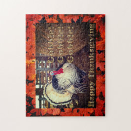 Vita Turkiet för Thanksgiving, Jigszawa Puzzle Pussel