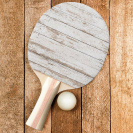 Vita tvättade träbrädor pingisracket