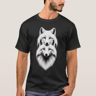 Vita tvillingrävar t shirt
