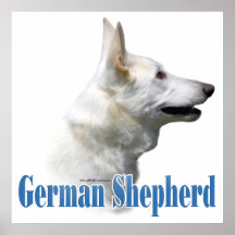Vita tyska shepherd Poster