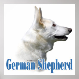 Vita tyska shepherd Poster
