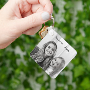 Vita Unicorn, bästa systerbild Nyckelring