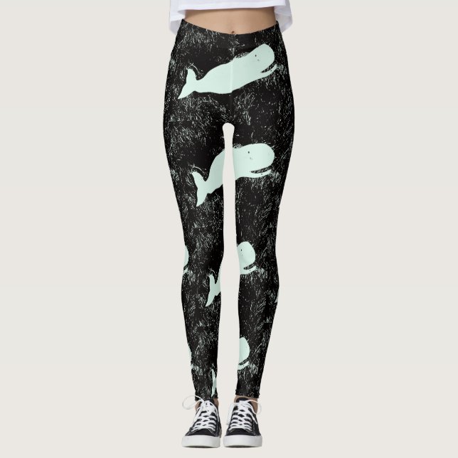 vita valar svarta leggings (Framsida)