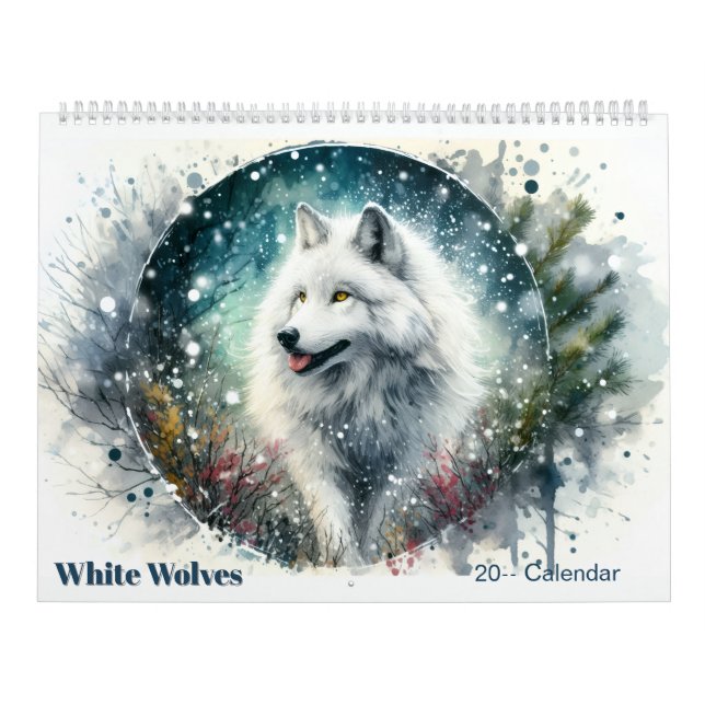 Vita Vargar Snöig Norrskogs Kalender (Omslag)