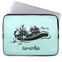 Vita Vatten-flodens strålningsutkast Laptop sleeve