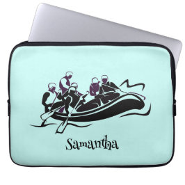 Vita Vatten-flodens strålningsutkast Laptop sleeve