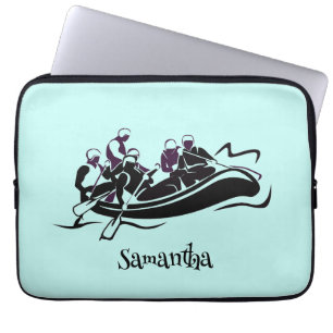 Vita Vatten-flodens strålningsutkast Laptop sleeve