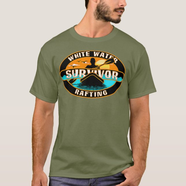 Vita Vatten Raiting Survivor Raiting T Shirt (Framsida)