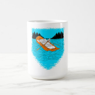 Vita Vatten-strålande utloppsrännor Kaffemugg