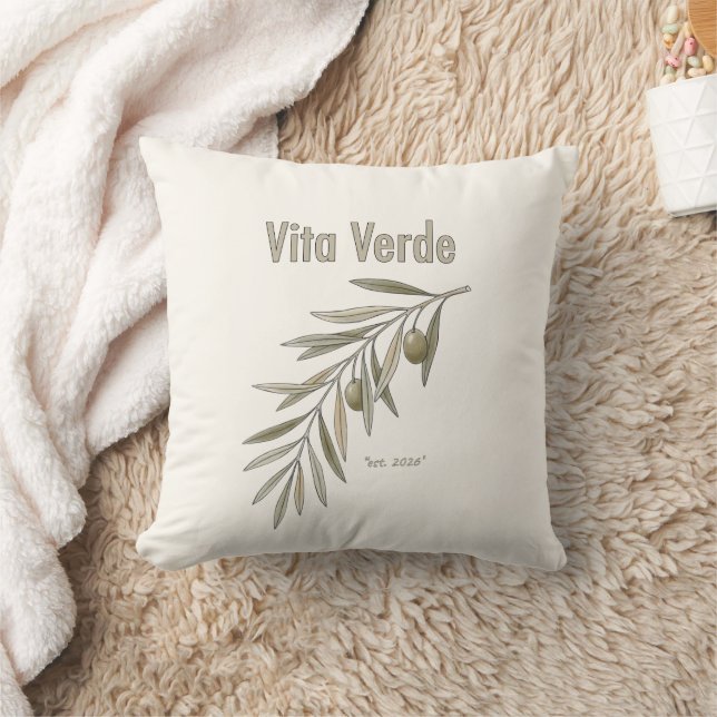 Vita Verde Collection Beige Kudde (Filt)