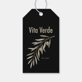 Vita Verde Collection Svart Presentetikett