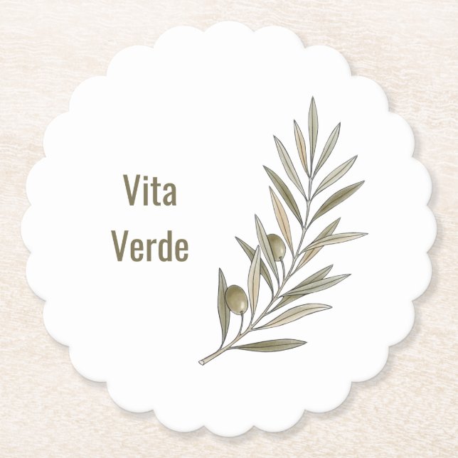 Vita Verde Collection Vit Underlägg Papper (Framsida)