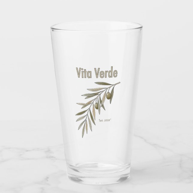 Vita Verde Collection White Glaskopp (Framsida)