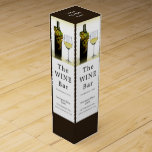 Vita Vin & druvor, Vin Pub/Winery Presentask För Vinflaska<br><div class="desc">Vita Vin & druvor,  Vin Pub/Winery Vin box vid Affärskortet Store.</div>