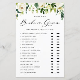 Vita vinter-blommor gissar vem som har brickor ell